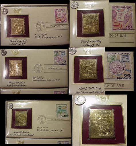 22kt gold stamp collection value.